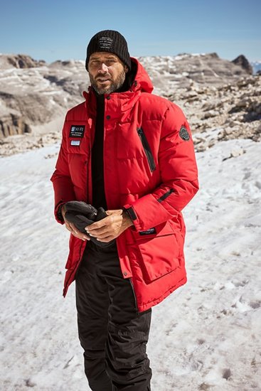 JAY-PI Warm Quilted Parka Dual Function Windproof and Water Repellent Red - Jakker - Jakker i store størrelser, 2XL- 12XL