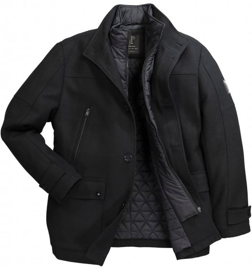 JP1880 Jacket Water-repellent Warm Black - Jakker - Jakker i store størrelser, 2XL- 12XL