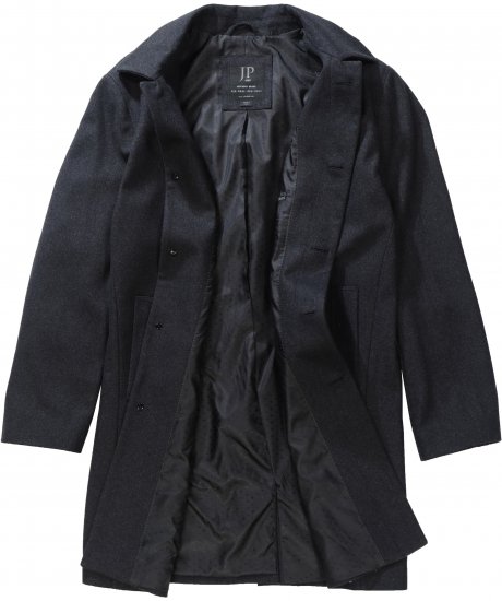 JP1880 Coat Wool Blend Water Repellent Dark Grey - Jakker - Jakker i store størrelser, 2XL- 12XL