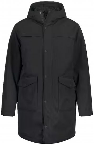 JP1880 Parka Warm Sleeves with Windcuffs Black - Jakker - Jakker i store størrelser, 2XL- 12XL