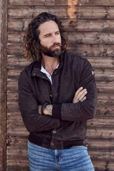 JP1880 Leather Jacket Goat Suede Espresso Brown - Jakker - Jakker i store størrelser, 2XL- 12XL