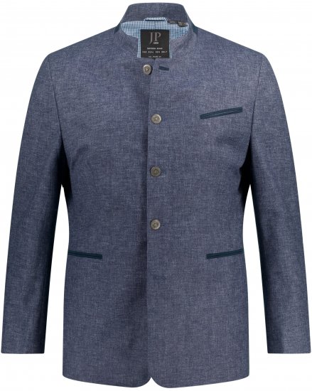 JP1880 Traditional Jacket Linen Blend Navy - Jakker - Jakker i store størrelser, 2XL- 12XL