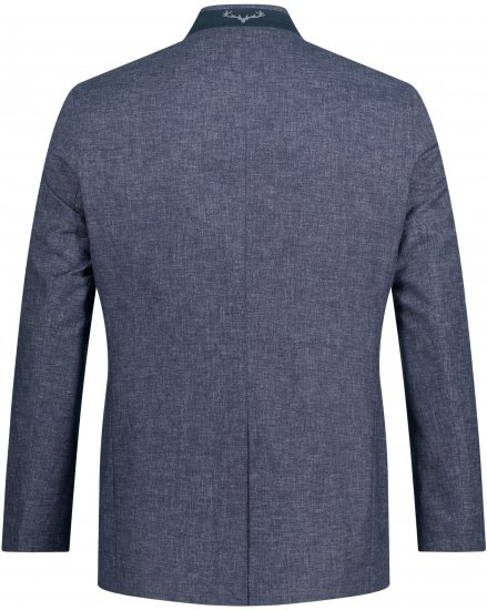JP1880 Traditional Jacket Linen Blend Navy - Jakker - Jakker i store størrelser, 2XL- 12XL