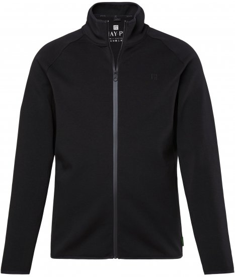 JAY-PI FLEXNAMIC® Golf Sweat Jacket with Zipper Black - Trøjer og hættetrøjer - Trøjer og Hættetrøjer i store størrelser - 2XL-14XL