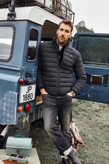 JP1880 Jacket Quilted Stand-up Collar Black - Jakker - Jakker i store størrelser, 2XL- 12XL