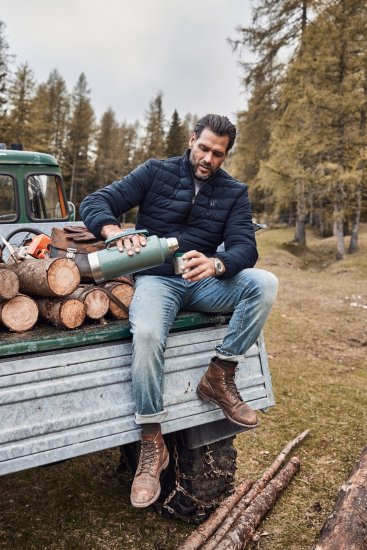 JP1880 Jacket Quilted Stand-up Collar Navy - Jakker - Jakker i store størrelser, 2XL- 12XL