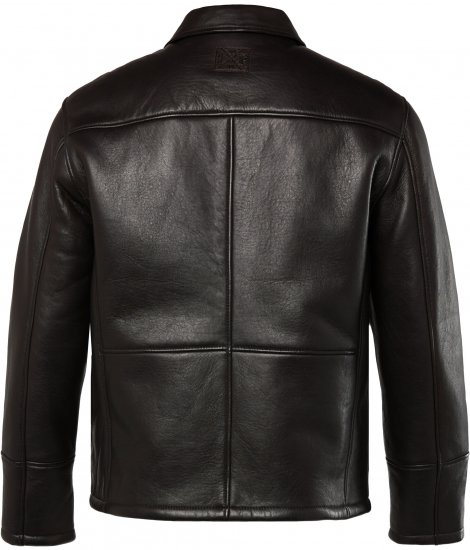 JP1880 Leather Jacket Soft Lamb Nappa Dark Brown - Jakker - Jakker i store størrelser, 2XL- 12XL