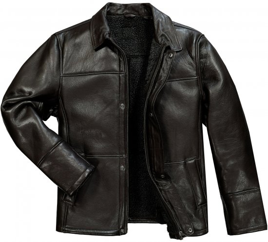 JP1880 Leather Jacket Soft Lamb Nappa Dark Brown - Jakker - Jakker i store størrelser, 2XL- 12XL