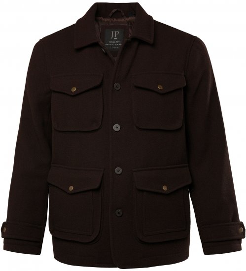 JP1880 Field Jacket Dark Brown - Jakker - Jakker i store størrelser, 2XL- 12XL