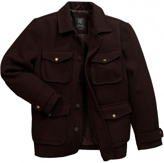 JP1880 Field Jacket Dark Brown - Jakker - Jakker i store størrelser, 2XL- 12XL