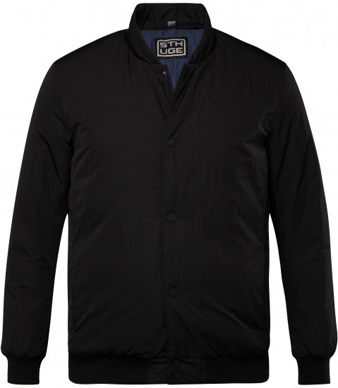 STHUGE Bomber Jacket Quilted Black - Jakker - Jakker i store størrelser, 2XL- 12XL