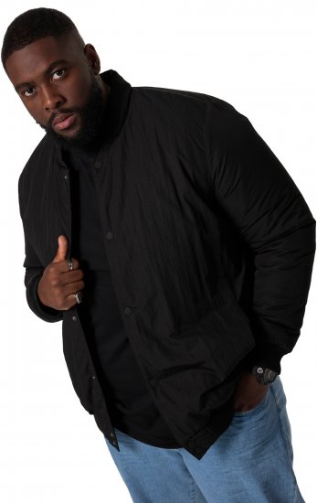 STHUGE Bomber Jacket Quilted Black - Jakker - Jakker i store størrelser, 2XL- 12XL