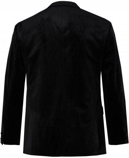 JP1880 Jacket Velvet Business Smoking Black - Habitter og blazere - Habitter og jakkesæt i store størrelser