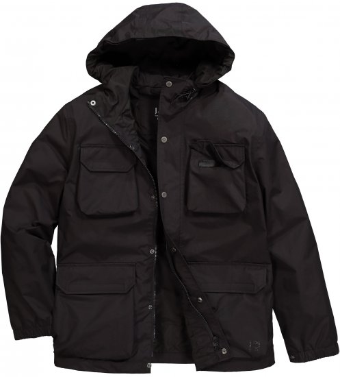 Jay-Pi Jacket Technical Weatherproof Stomach Fit Black - Jakker - Jakker i store størrelser, 2XL- 12XL