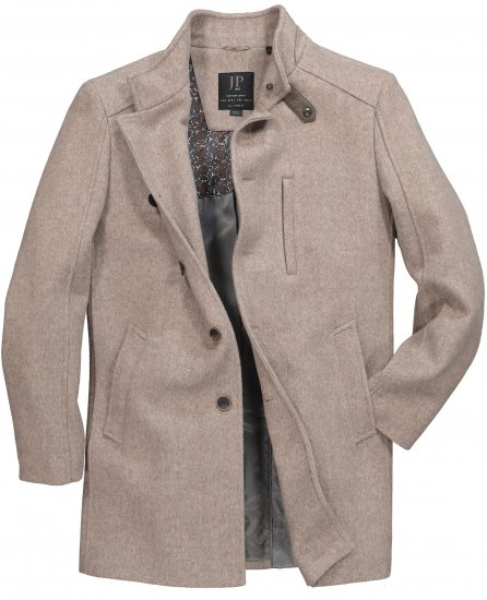 JP1880 Coat Wool Blend Beige Melange - Jakker - Jakker i store størrelser, 2XL- 12XL