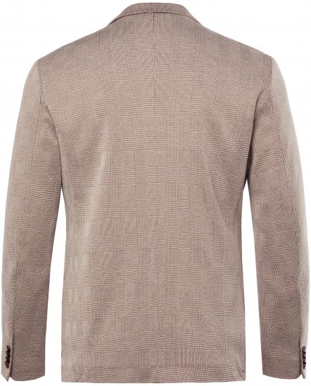 JP1880 Jacket Business Checked Beige - Habitter og blazere - Habitter og jakkesæt i store størrelser