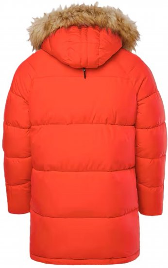 JP1880 Parka Quilted Faux Fur Hood Red - Jakker - Jakker i store størrelser, 2XL- 12XL