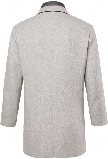 JP1880 Wool Blend Coat with Nylon Insert Grey - Jakker - Jakker i store størrelser, 2XL- 12XL