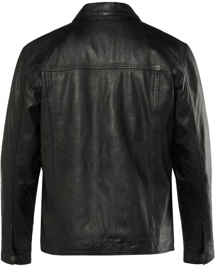 JP1880 Leather Jacket Finest Lamb Nappa Black - Jakker - Jakker i store størrelser, 2XL- 12XL