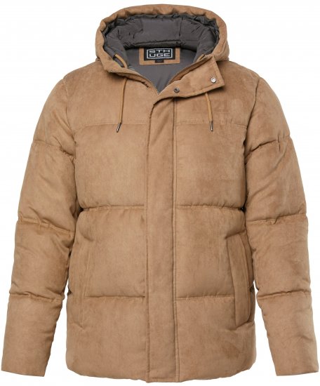 STHUGE Jacket Puffer With Warm Quilting Beige - Jakker - Jakker i store størrelser, 2XL- 12XL