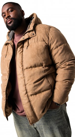 STHUGE Jacket Puffer With Warm Quilting Beige - Jakker - Jakker i store størrelser, 2XL- 12XL