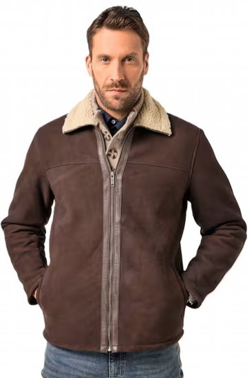 JP1880 Leather Jacket Genuine Lamb Nappa - Jakker - Jakker i store størrelser, 2XL- 12XL