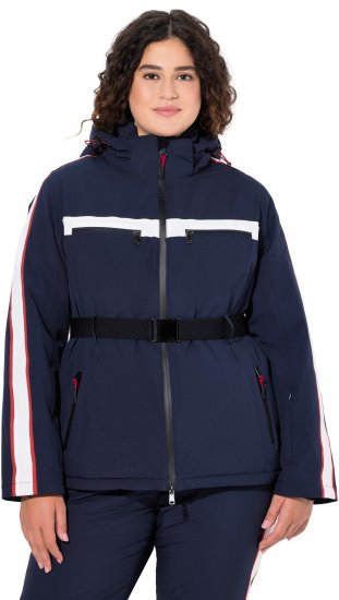 Ulla Popken Triple Function Racing Stripe Jacket Navy - Jakker - 