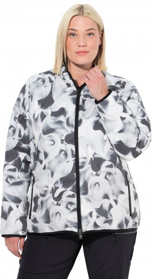 Ulla Popken HYPRAR Reversible Printed Jacket Black - Jakker - 