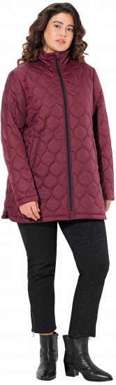 Ulla Popken HYPRAR Water-Repellent Quilted Jacket Wine Red - Jakker - 