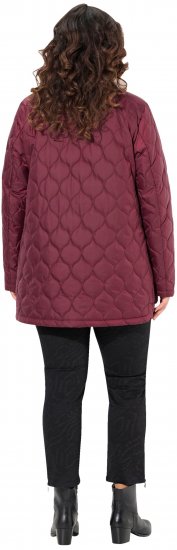 Ulla Popken HYPRAR Water-Repellent Quilted Jacket Wine Red - Jakker - 