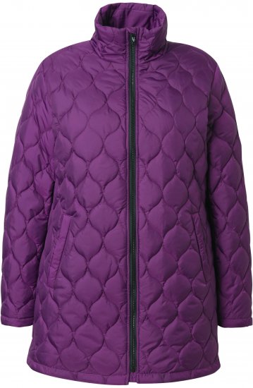 Ulla Popken HYPRAR Water-Repellent Quilted Jacket Plum - Jakker - 
