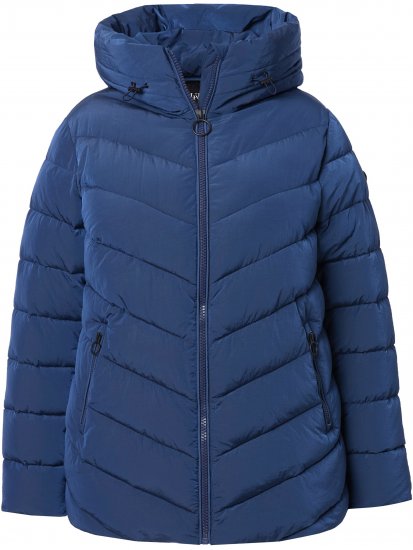 Ulla Popken HYPRAR Quilted Puffer Jacket Navy - Jakker - 
