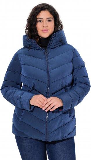 Ulla Popken HYPRAR Quilted Puffer Jacket Navy - Jakker - 