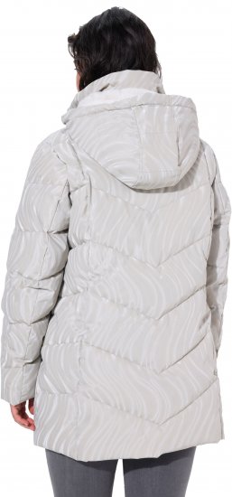 Ulla Popken HYPRAR Wave Quilted Water-Repellent Jacket Off-White - Jakker - 