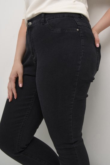Kaffe Curve Laurina Jeans Vasket Sort Denim - Jeans & Bukser i Store Størrelser – Plus Size - 