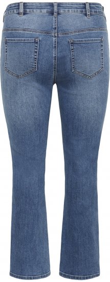 Kaffe Curve Dina Straight jeans i normal længde Blå - Jeans & Bukser i Store Størrelser – Plus Size - 