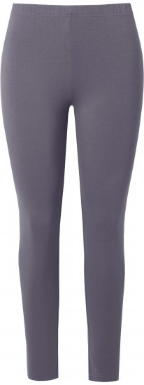 Ulla Popken Basic Stretch Knit Ankle Length Leggings Dark Grey - Jeans & Bukser i Store Størrelser – Plus Size - 