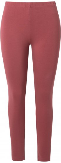 Ulla Popken Basic Stretch Knit Ankle Length Leggings Brick Red - Jeans & Bukser i Store Størrelser – Plus Size - 
