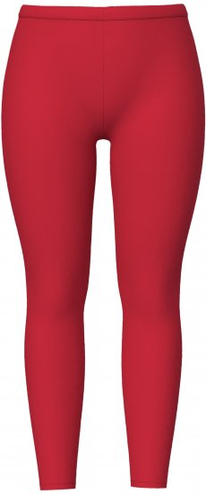 Ulla Popken Basic Stretch Knit Ankle Length Leggings Salsa Red - Jeans & Bukser i Store Størrelser – Plus Size - 