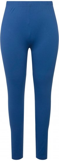Ulla Popken Basic Stretch Knit Ankle Length Leggings Grey Blue - Jeans & Bukser i Store Størrelser – Plus Size - 