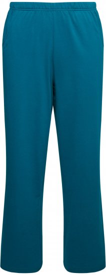 Ulla Popken Pull On Knit Straight Leg Pocket Pants Dark Petrol - DAMETØJ 40-66 - 