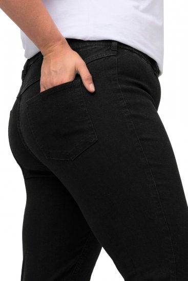 Ulla Popken Denim Look All Elastic Pocket Sienna Jeggings Black - Ulla Popken - Ulla Popken Plus Size Tøj