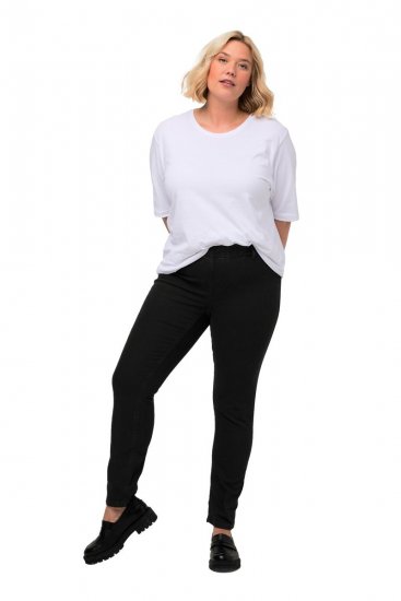 Ulla Popken Denim Look All Elastic Pocket Sienna Jeggings Black - Ulla Popken - Ulla Popken Plus Size Tøj