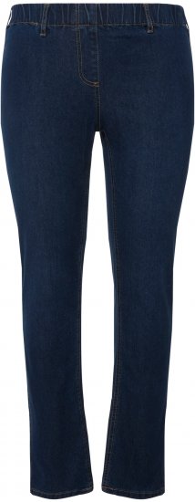 Ulla Popken Denim Look All Elastic Pocket Sienna Jeggings Blue Denim - Jeans & Bukser i Store Størrelser – Plus Size - 