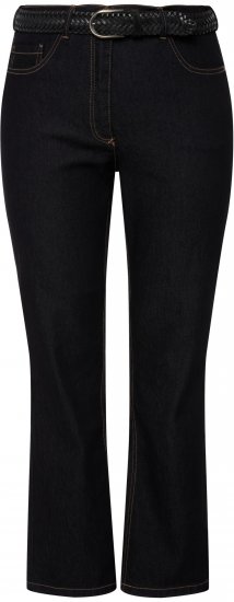 Ulla Popken Regular Fit Mandy Stretch Jeans Dark Blue Denim - Jeans & Bukser i Store Størrelser – Plus Size - 