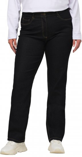 Ulla Popken Regular Fit Mandy Stretch Jeans Dark Blue Denim - Jeans & Bukser i Store Størrelser – Plus Size - 
