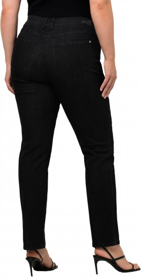 Ulla Popken Sammy Fit Slim Leg Stretch Jeans Black - Jeans & Bukser i Store Størrelser – Plus Size - 