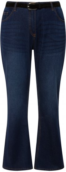Ulla Popken Marie Fit Bootcut Stretch Jeans Blue Denim - Jeans & Bukser i Store Størrelser – Plus Size - 