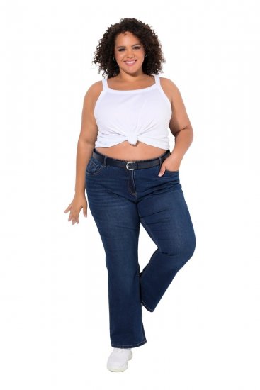 Ulla Popken Marie Fit Bootcut Stretch Jeans Blue Denim - Ulla Popken - Ulla Popken Plus Size Tøj