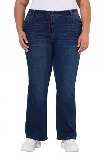 Ulla Popken Marie Fit Bootcut Stretch Jeans Blue Denim - Ulla Popken - Ulla Popken Plus Size Tøj